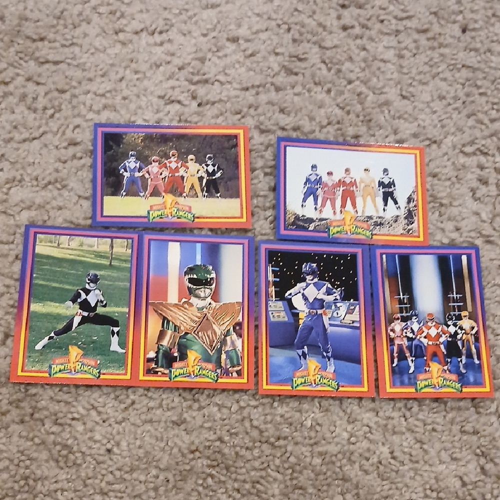 Vintage Mighty Morphin Power Rangers Trading Cards (Very Good Condition)